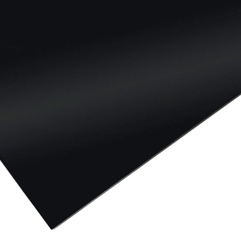Plancha PVC Compacto Negro Brillo